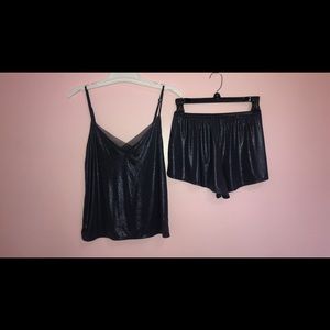 VICTORIA SECRETS GLITTERY CAMI SET
